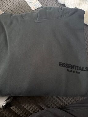 Essentials Fear of God Crewneck Sweatshirt - Charcoal Black